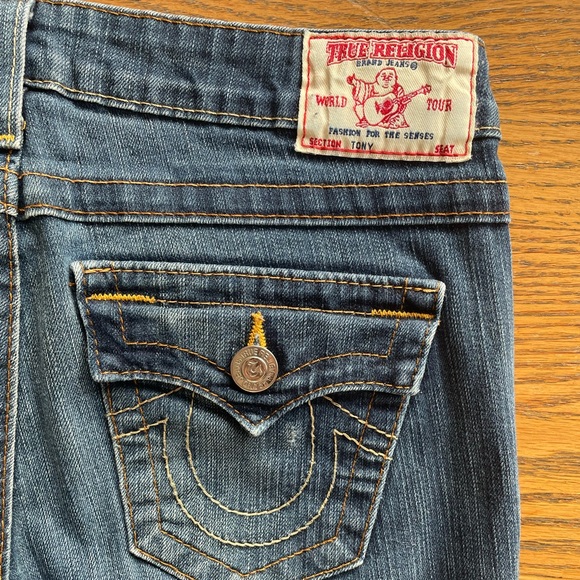 True Religion Low Rise Y2K Bootcut Jeans Size 28 - Picture 6 of 6